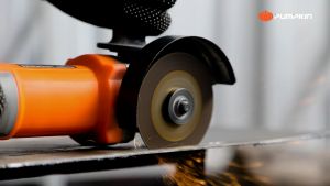 เครื่องเจียร์ไฟฟ้า ปรับรอบ 6ระดับ ยี่ห้อ 4นิ้ว กำลัง 850วัตต์ รูปแบบ PUMPKIN รับประกัน 1ปี