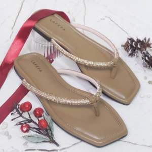 Sandal Wanita LAPEPA ANGEL Sendal Wanita Jepit Blink Kristal Teplek Flat Premium Casual Official Store