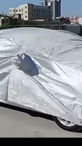 NMS - Nylon Car Cover for HYUNDAI ACCENT with Clean Cham Chamois Towel Waterproof Lightweight Car Cover Protection