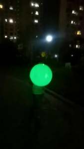 Remote Control Outdoor Glowing Inflatable PVC Ball Decorative Luminous Ball For Beach Ball Toy