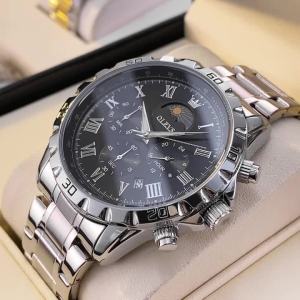OLEVS | Đồng Hồ Đeo Tay Thạch Anh Sang Trọng Dành Cho Nam OLEVS 2950 Chức Năng Lịch Tuần Trăng 24 Giờ Chức Năng Bấm Giờ Ngày Tự Động Dây Đeo Thép Không Gỉ Chống Nước Hiển Thị Số La Mã