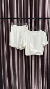 SV 6465 - Twisted Knit Set | Silvervogue | Set Atasan dan Celana Rajut Stretch Pakaian Wanita
