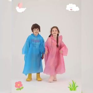 Kid Raincoat Hooded Waterproof Thickened High Quality Children Cape Raincoat EVA Full Body Rain Coat