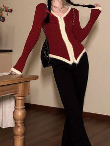 SHUAIYUE | Áo Cardigan Knit V-Neck Đính Cúc Thời Trang Ngọt Ngào và Cá Tính