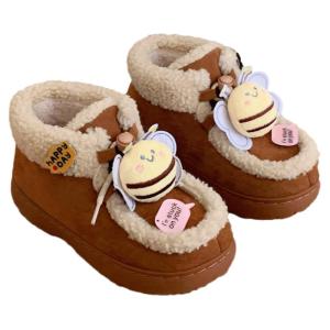 XIXITIAO | Warm Student-friendly Bee-themed Ladies Snow Boots