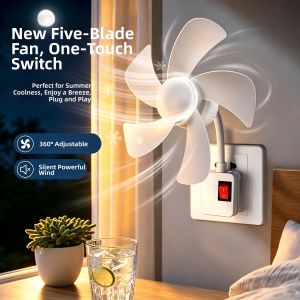 Jiaxun | Ultra-powerful Quiet Five-blade Socket Fan Rotatable