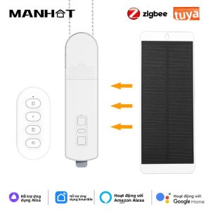 Tuya Zigbee Động Cơ Rèm Thông Minh Cho Rèm Cuốn Điều Khiển Bằng Giọng Nói Tương Thích Với Alexa Google Home Rèm Cơ Giới