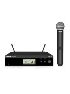 Shure BLX4R SM58 ไมโครโฟนไร้สายระดับมืออาชีพตัวชี้รูปหัวใจแบตเตอรี่แบบถอดเปลี่ยนได้เหมาะสําหรับการแสดงบนเวทีและการประชุม