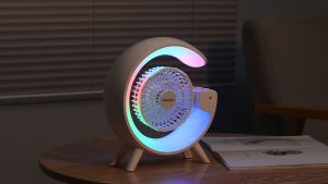 พัดลม พัดลมมินิ พัดลมพร้อมไฟ พัดลมรีโมท พัดลมตั้งโต๊ะ พัดลมแสงบรรยากาศ USB fan