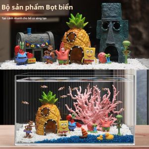 ANJIESHUN | Trang Trí Bể Cá Spongebob Nhà