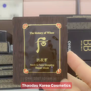 Combo 5 hoặc 10 Gói Mặt nạ ngủ Whoo cho mặt và cổ Gongjinhyang Neck and Face Sleeping Repair 25ml