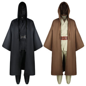 ใหม่คอสเพลย์ชุดเครื่องแต่งกายฮาโลวีน Intergalactic คอสเพลย์นักรบ Jedi Knight เครื่องแต่งกายเต็มเด็ก/ผู้ใหญ่หลายขนาด