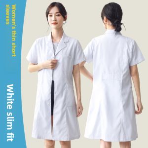 XINSILU | Lightweight Summer Lab Coat Short Sleeve