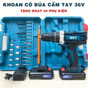 Máy khoan đa năng 36v khoan tường bắt vít mở bulong 25 cấp trượt