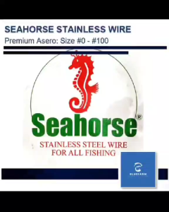 Seahorse Stainless Wire #0–#12 – Stainless Steel Asero Fishing Wire for Hooks Rings Leaders | sold Per 6PCS