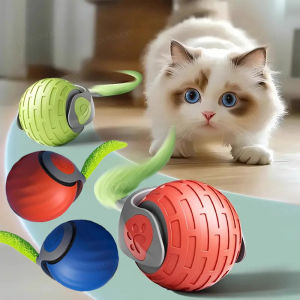 Smart Cat Toys Balls Automatic Interactive Pet Electric Rolling Teaser USB Rechargeable Kitty Moving Bouncing ball Cats Products