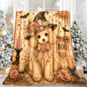 Beast Kingdom | Vintage Christmas Fox Incredibly Soft No Shedding Breathable Couch Blanket Great for Black Friday Cyber Monday Holiday Deals