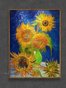 1000 Mảnh Ghép Hình Hoa Hướng Dương Màu Vàng Tươi Trong Bình Phong Cách Van Gogh Dành Cho Người Lớn Giảm Căng Thẳng Trang Trí Nhà Cửa Trò Chơi Xếp Hình Lý Tưởng Cho Người Lớn