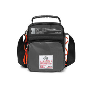 spaceman | Fashionable Oxford Cloth Mens Shoulder Bag Casual Crossbody Satchel Handbag Leisure Tote Bag For Youth With Zipper Closure