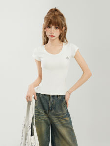 EVPGB | White Short Sleeve Tee Slim Fitting