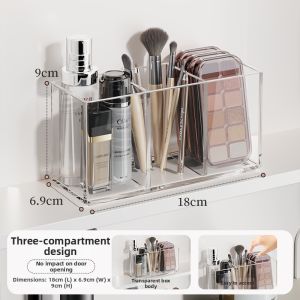 MUGG | Bathroom Storage Box for Toothbrushes Combs Cosmetics Acrylic