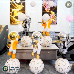 Tượng Phi Hành Gia Decor Chiếu Đèn trang trí đẹp - Trang Trí Nhà Cửa - Nhập khẩu chính hãng D1 home