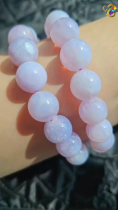 Super Premium Grade Twinkle Starry Stars Scorolite Lavender Moon Quartz Bracelet