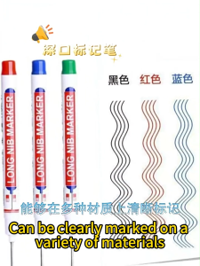 20mm Long Nib Marker Pen Multi-purpose Bathroom Woodworking Decoration Deep Hole Markers Pens Oily Pen Waterproof Pen
