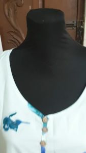 BOHEMIAN FLORAL BLUE LONG SLEEVES PLUS SIZE DRESS (3XL)