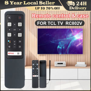 ❤️【Same Day Delivery】【TCL RC802V FUR6 FNR1 FMR1】RC802V FNR1 Voice Remote Control Cases for TCL Android 4K Smart TV 49P30FS 65P8S 55C715 49S6800 43S434 Protective Cover 306A-TCL-RC802V-Case