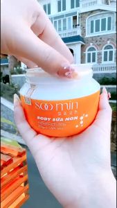 Kem body trắng da [FREESHIP] cấp tốc kem body trắng da chính hãng Hàn Quốc phục hồi da mỏng yếu chống nắng SOO MIN 250gram