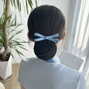 Blue Work Uniform Hair Accessories Womens Nurse Style Hairnet Simple Hairpin Hair Ornament Office Lady Business Style