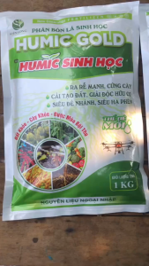 Humic Gold Sinh Học 1KG – Kích Rễ Mạnh Cải Tạo Đất Giải Độc Hữu Cơ Phân Bón Lá Humic Cao Cấp Kiến Long