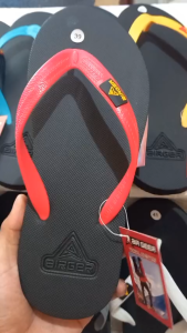 Sandal Pria Jepit AIrgeer Krem/Hitam - Sandals Karet Empuk RIngan Anti Slip