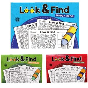 Look and Find Shape Workbook Fun Coloring Book Enhance Visual Perception Focus and Attention Handwriting Exercise Book