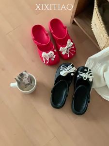 DIY Shoe Decorations Removable Polka Dot Bow