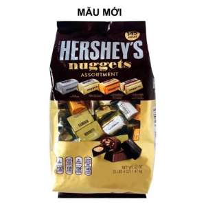 Socola sữa sữa hạnh nhân đắng hạnh nhân tổng hợp Hersheys Nuggets Assortment Chocolate gói 1470gr của Mỹ