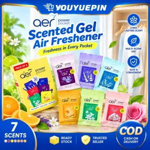 Youyuepin 6 gói dụng cụ lọc không khí treo 30 ngày gel hương thơm các loại mùi hương không độc hại nội thất xe hơi nhà khử mùi Bộ Quà Tặng an toàn