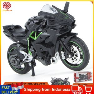 1:18 Miniature Motor Balap Yamaha Ducati NINJA H2R Skala 1:18 12CM Untuk Mainan / Koleksi Anak Alloy