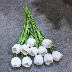 PU Tulip Artificial Flower Real Touch for Spring Easter Home Kitchen Wedding Bouquet Bulk Mothers Gift Day Decorations