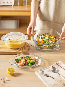 MODERN SWEETHOME | Microwave Safe Set of Steamer Bowls Ceramic
