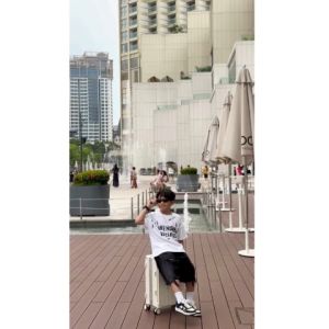 Set Đồ Bé Trai 8-38Kg Áo Thun Quần Short Bò BL HALO Bộ Cộc Tay Bé Trai Phong Cách Hiện Đại Chất Cotton Mềm Mát QSB13AP17