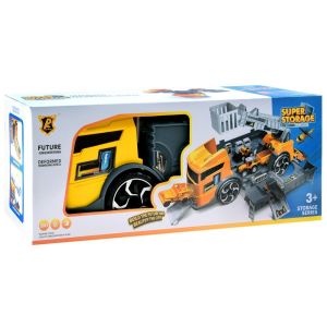 Leiao UT【🚀Indonesia+Ready✔️】Mainan Anak INERTIA STORAGE CONTAINER Truck Fire Truck Vehicle Alloy Hadiah Mainan untuk Anak-Anak