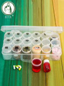 Large Capacity Portable Medicine Box Sealed Liquid Powder Drug Bottle round Tube Moisture Proof Storage Empty Bottle Handheld Milk Powder Subpackage