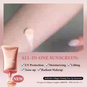 Medicube Collagen Firming Sun Cream SPF 50+ PA++++50ml Broad Spectrum High Sun Protection UVA UVB Sunblock Brightening Whitening Anti-Aging Firming Hydrating Moisturizing Refreshing