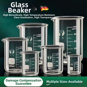 NAIFUNA | Heat Resistant Transparent Graduated Glass Beaker 500ml