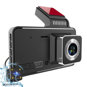 Car Dash Camera with 4in Screen Front and Rear Dual Lens Car DVR Driver Recorder with G-sensor