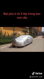 BẠT PHỦ XE Ô TÔ VÃI DÙ OXFORD TRÁNG NHÔM 3 LỚP SIZE 2M CHO DÒNG XE HATCHBACK( MORNING FADIL I10...)