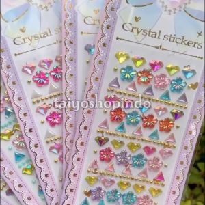 TAIYO Crystal Sticker Timbul Love Flower Butterfly Mermaid Stiker Style Dekorasi Aksesoris Diamond Kristal Kids Toys