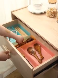 [1 pc] Minimalist Style Desktop Organizer / Drawer Partition Tray / Cutlery Compartment Tray